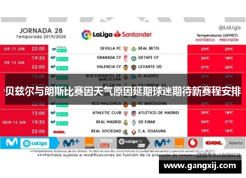 贝兹尔与朗斯比赛因天气原因延期球迷期待新赛程安排